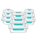 Snow Joe EatNeat 20Piece Set of 10 Superior Glass Food Storage Containers JW2001